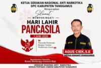 Flyer Ucapan Hari Lahir Pancasila Ketua Granat Tanggamus | ist/Media Prioritastv.com.