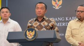 Menteri Sekretaris Negara Prasetyo Hadi saat memberikan keterangan pers di Jakarta, Rabu 3 Juni 2026 |