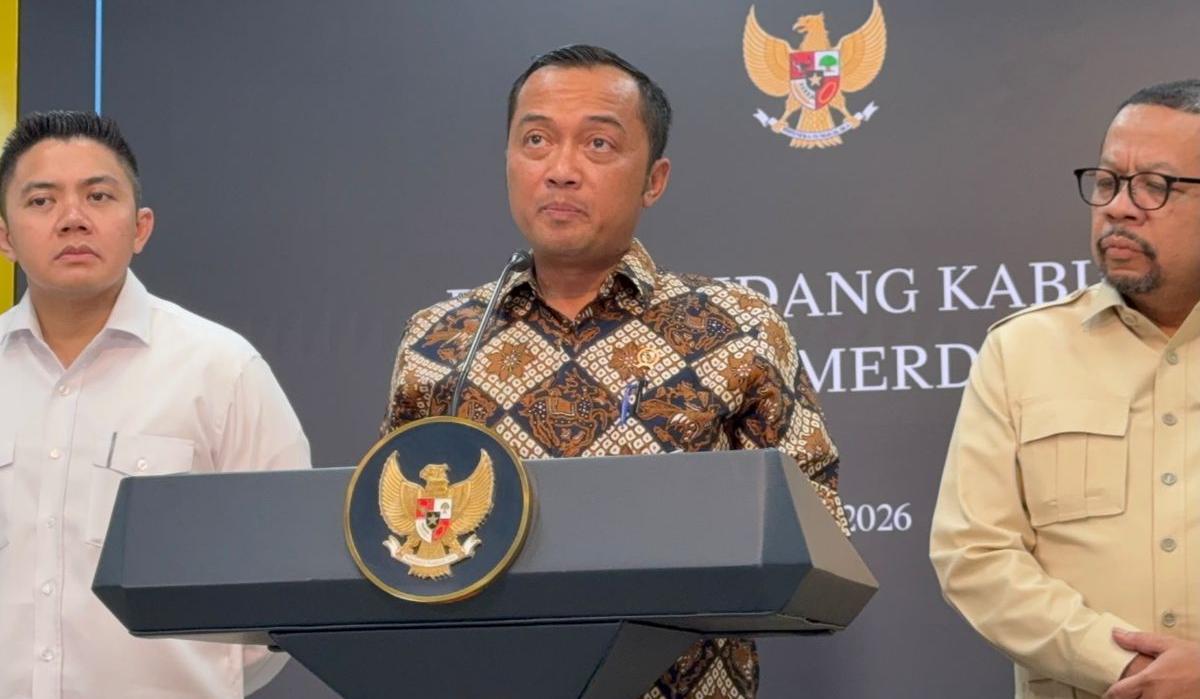 Menteri Sekretaris Negara Prasetyo Hadi saat memberikan keterangan pers di Jakarta, Rabu 3 Juni 2026 |
