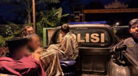 Ketiga santri yang ditemukan Tim Patroli Perintis Presisi Polres Tanggamus saat hendak diantarkan ke kediamannya, Rabu 3 Juni 2026 | Dok. Humas Polres Tanggamus.