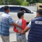 Salah satu tersangka yang berhasil ditangkap Polsek Way Pengubuan Lampung Tengah, Sabtu 6 Juni 2026 | Dok. Humas Polda Lampung.