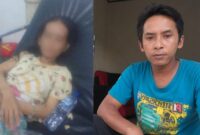 Kolase foto saat ibu Luk Maini berada di RSUD Batin Mangunang dan pria bernama Dedi disebut suaminya yang ingin dimintai penjelasan oleh putra dari ibu Luk Maini | ist/Media Prioritastv.com.