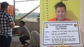 Kolase foto saat korban mengalami pemukulan berulangkali yang videonya viral dan saat tersangka ditangkap Polrestabes Palembang, Sabtu 6 Juni 2026 | ist/Media Prioritastv.com.