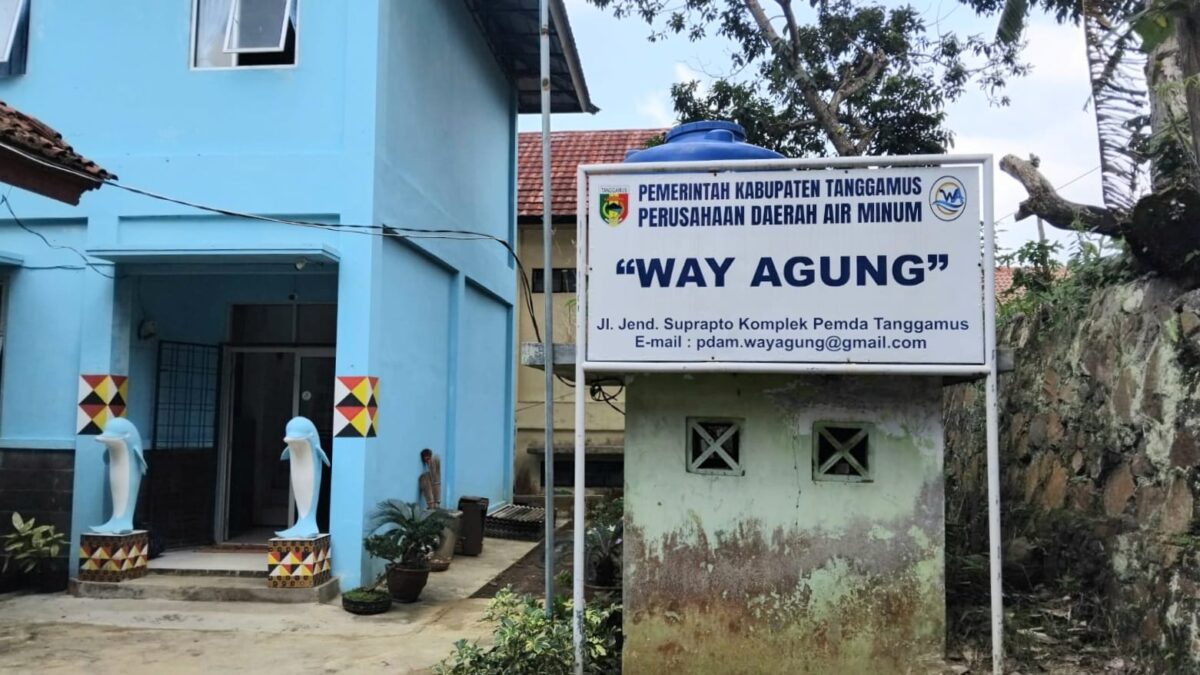 Kantor Perumda Way Agung Kabupaten Tanggamus diabadikan Senin 8 Juni 2026 | Herdi/Media Prioritastv.com.