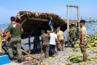 Lapak pedagang di Patai Muara Indah, Kota Agung, Tanggamus saat dipidahkan, Senin 8 Juni 2026 | Herdi/Media Prioritastv.com.