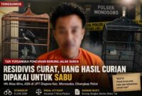 Ilustrasi penangkapan HN dalam perkara pencurian burung di Wonosobo Tanggamus yang ditangkap polisi, Senin 8 Juni 2026.