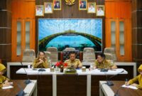 Bupati Pringsewu Riyanto Pamungkas saat mengikuti RDP Komisi II DPR-RI secara daring, Selasa 9 Juni 2026 | Dok. Humas Pemkab Pringsewu.