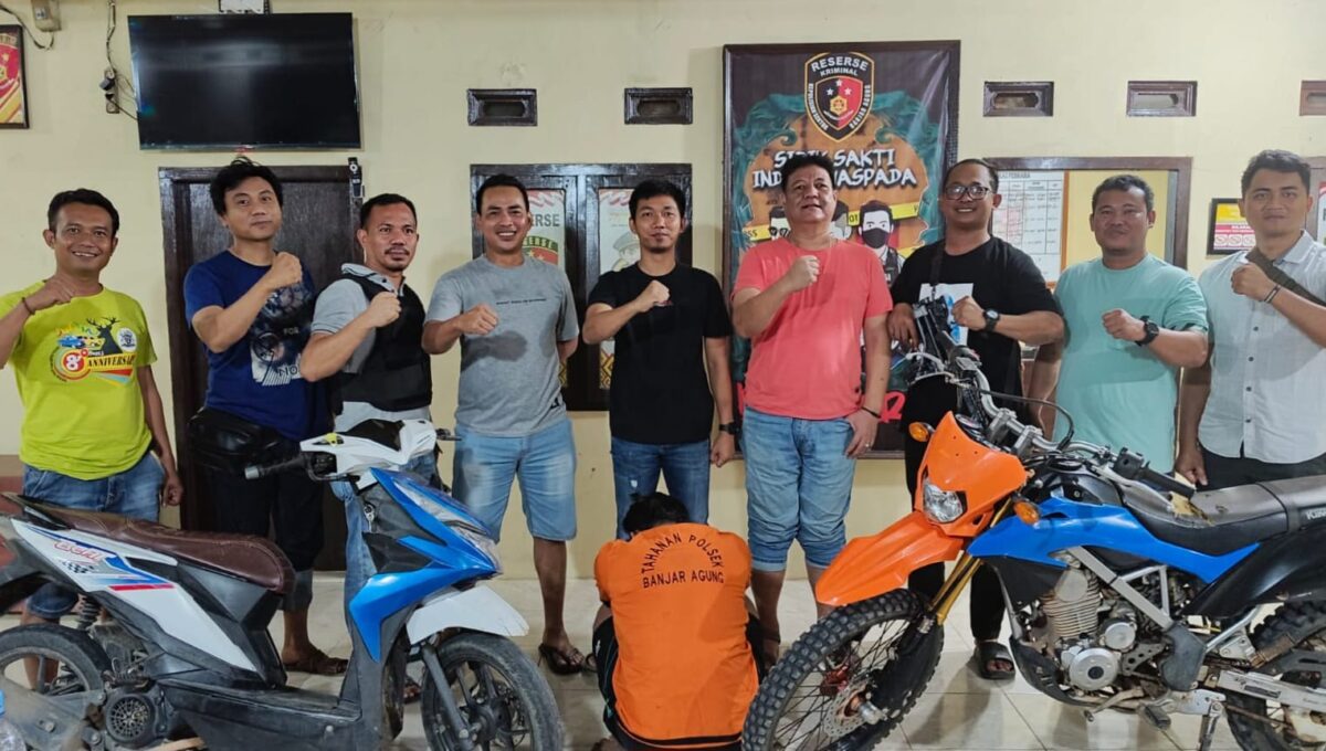 Tersangka AS yang berhasil ditangkap polisi dalam perkara Curanmor modus menawarkan pekerjaan di Banjar Agung, Tulang Bawang | Dok. Humas Polres Tulang Bawang.