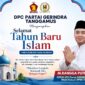Flyer ucapan Selamat Tahun Baru 1448 Hijriah, Ketua DPC Partai Gerindra Kabupaten Tanggamus sekaligus Wakil Ketua I DPRD Tanggamus, M. Rangga Putra Hakim | ist/Media Prioritastv.com.
