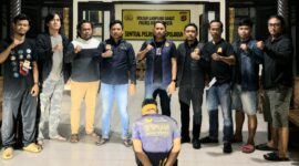 Tersangka Obi Erlando setelah ditangkap usai kabur dan bersembunyi di rawa hingga perkebunan warga Lampung Barat, Senin 15 Juni 2026 | Dok. Humas Polres Lampung Barat.