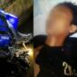 Kolase foto sepeda motor Yamaha R15 yang nyaris masuk drainase dan korban yang telah berada di RS Secanti Gisting, Selasa 16 Juni 2026, malam | ist/Media Prioritastv.com.