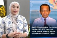 Dwi Anggia, Juru Bicara Menteri ESDM Bahlil Lahadalia saat memastikan harga BBM nonsubsidi akan ikut turun jika harga minyak dunia merosot dan foto Bahlil yang beredar di media sosial menarasikan Pertamax akan turun | ist/Media Prioritastv.com.