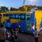 Jamaah haji Tanggamus 2026 saat tiba di Jalan Depan Sekretariat Pemkab Tanggamus, Kamis 18 Juni 2026 | Herdi/Media Prioritastv.com.