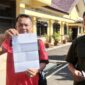 Zainal Abidin, warga Pugung, Tanggamus usai membuat pengaduan ke Polres Tanggamus terkait dugaan penipuan proyek gapura Pekon Kayu Hubi, Kamis 18 Juni 2026 | Herdi/Media Prioritastv.com.