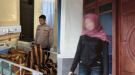 Kolase foto terduga pelaku usai operasi mendapatkan perawatan medis, Sabtu 27 Juni 2026 dan foto semasa hidup korban | ist/Media Prioritastv.com.