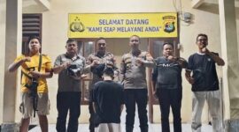 Tersangka F setelah berhasil diamankan sebelum dijebloskan sel tahanan, Sabtu 27 Juni 2026 | Dok. Humas Polres Tanggamus.