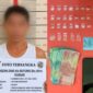 Kolase foto tersangka MZ alias Buyung Bruno setelah ditangkap berikut barang bukti belasan gram sabu siap edar, Senin 29 Juni 2026 | Dok. Humas Polres Tanggamus.