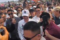Ribuan Warga Padati Maliosewu Saat Jokowi Berkunjung, Pedagang Ikut Ketiban Berkah (Foto: istimewa)