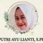 Flyer informasi meninggalnya Miss Putri Ayu Lianti, Guru Bahasa Inggris SMAN 2 Kota Agung, Tanggamus | ist/Media Prioritastv.com.