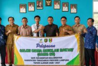 Prosesi pelepasan Ahmad Sulton sebagai Calon Siswa Sekolah Rakyat (CASIS SR) Tahun Ajaran 2026/2027 dari Kecamatan Kelumbayan, Kabupaten Tanggamus, Provinsi Lampung, Selasa 28 Juli 2026 | ist/Media Prioritastv.com.