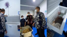 Bupati Pringsewu saat sidak salah satu dapur MBG di kabupaten setempat, Kamis 30 Juli 2026 | Dok. Facebok Riyanto Pamungkas.