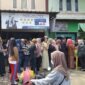 Masyarakat saat mengikuti pasar murah GPM Tanggamus di Pasar Kota Agung, Jumat 31 Juli 2026 | Herdi/Media Prioritastv.com.