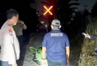 Polisi saat melakukan pemeriksaan TKP di Panjang Utara, Kamis 30 Juli 2026 malam | Dok. Polresta Bandar Lampung.