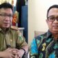 Dua mantan Kepala Dinas PUPR Tanggamus yang kini menjabat sebagai Kadis Tenaga Kerja dan Sekretaris Tenaga Kerja | Foto : Kolase Media Prioritastv.com.
