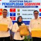 Foto bersama Kasihum Polres Tanggamus Ipda Asri Maulana bersama personelnya usai mendapatkan penghargaan, Senin 31 Agustus 2026 | Dok. Humas Polres Tanggamus.