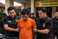 Ilustrasi penangkapan Viktor oleh Polsek Kota Agung | Dok. Ilustrasi Media Prioritastv.com.