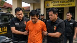 Ilustrasi penangkapan Viktor oleh Polsek Kota Agung | Dok. Ilustrasi Media Prioritastv.com.