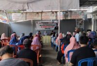 Suasana Sosialisasi Peraturan Daerah (Sosper) kedua oleh Anggota DPRD Tanggamus Dapil 1, H. Tahang, S.Kom., M.TI., yang digelar di Kelurahan Pasar Madang, Kecamatan Kota Agung, Sabtu (22/8/2026) |  Herdi/Media Prioritastv.com.
