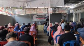 Suasana Sosialisasi Peraturan Daerah (Sosper) kedua oleh Anggota DPRD Tanggamus Dapil 1, H. Tahang, S.Kom., M.TI., yang digelar di Kelurahan Pasar Madang, Kecamatan Kota Agung, Sabtu (22/8/2026) |  Herdi/Media Prioritastv.com.