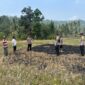 Polisi saat melakukan pemeriksaan lahan area hotspot di Kecamatan Pugung, Tanggamus, Jumat 28 Agustus 2026 | Dok. Humas Polres Tanggamus.