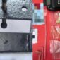 Kolase foto alat pres yang diduga digunakan untuk membuat extacy dan barang bukti lain yang diamankan polisi di rumah kontrakan di Natar, Lampung Selatan | Dok. Humas Polda Lampung.