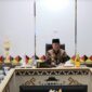 Bupati Tanggamus H. Moh. Saleh Asnawi saat menyampaikan kelanjutan relokasi pasar GSG Talang Padang ke pasar modern, Jumat 31 Juli 2026 | Herdi/Media Prioritastv.com.