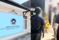 Kolase foto kantor KPPG Bandar Lampung dan saat oknum Kepala SPPG di Tanggamus yang digrebek istri sah | ist/Media Prioritastv.com.