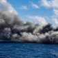 KMP Mutiara Sentosa 2 yang melayani rute Surabaya-Makassar terbakar di perairan utara Madura, Minggu (2/8/2026) | ist/Media Prioritastv.com.