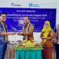 Seremony penyerahan bantuan perpustakaan digital senilai Rp500 juta dari Centratama Group di SMPN 2 Pringsewu, Selasa 4 Agustus 2026 | Samuel/Media Prioritastv.com.
