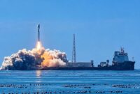Pelincuran Satelit Lampung-1 dari perairan Haiyang, Provinsi Shandong, China, Rabu (5/8/2026) | Dok. BRIN.
