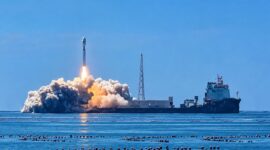 Pelincuran Satelit Lampung-1 dari perairan Haiyang, Provinsi Shandong, China, Rabu (5/8/2026) | Dok. BRIN.