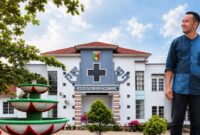 Rumah Sakit Umum Daerah Batin Mangunang (RSUDBM) Kota Agung dan Ketua FORMAT Tanggamus yang memberikan sorotan soal BPJS Non Aktif | ist/Media Prioritastv.com.