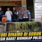 Kolase foto saat petugas Polsek Ngaras menunjukan barang bukti, pemeriksaan TKP dan tersangka yang sedang di tahan di Lapas Krui, Senin 10 Agustus 2026.