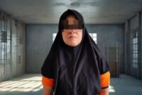 DPO RM (44), ibu rumah tangga, tersangka pengutil di toko kosmetik Pringsewu yang berhasil ditangkap polisi | Dok. Humas Polres Pringsewu.