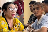 Kolase foto penjahit viral bernuansa rasis bernama Sintya dan gadis Hilda yang menjadi korban rasisme saat mediasi yang dipimpin anggota DPD-RI Bali, AWK | Dok. Tangkapan Layar Video.