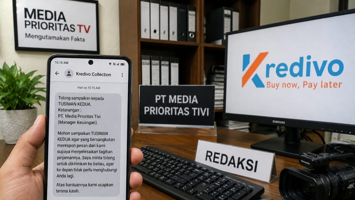 Ilustrasi penagihan diduga kolektor Kredivo kepada sejumlah awak media Prioritastv.com, Sabtu 15 Agustus 2026 | Foto Ilustrasi.