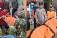 Kolase foto saat korban dievakuasi dari dalam air dan saat berada di Puskesmas, Sabtu 15 Agustus 2026 | ist/Media Prioritastv.com.