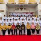 Foto bersama usai pelantikan 33 Paskibraka Tanggamus 2026 di GSG Islamic Center Kota Agung, Sabtu 15 Agustus 2026 | Herdi/Media Prioritastv.com.