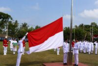 Tiga Pelajar SMAN 1 Air Naningan, SMAN 1 Talang Padang dan SMAN 1 Sumberejo Jadi Petugas Pengibar Bendera HUT ke-81 RI Tanggamus