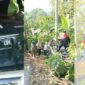 Kolase foto saat mobil berada di jurang kebun dan saat proses evakuasi hingga berhasil ditarik ke jalan, Senin 17 Agustus 2026 | ist/Media Prioritastv.com.